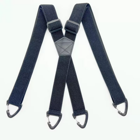 Bracewell – Heavy-Duty X-Back Suspenders with Locking Belt Loop Hooks + 50% OFF