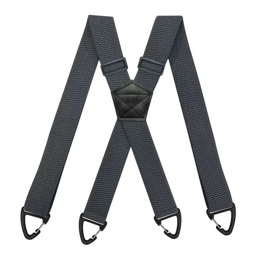 Bracewell – Heavy-Duty X-Back Suspenders with Locking Belt Loop Hooks + 50% OFF