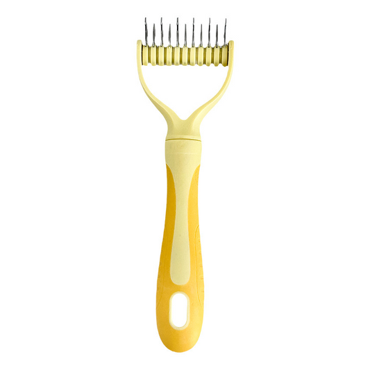 Coatcraft™ – Dual-Sided Dematting & De-Shedding Rake for Dogs & Cats + 50% OFF