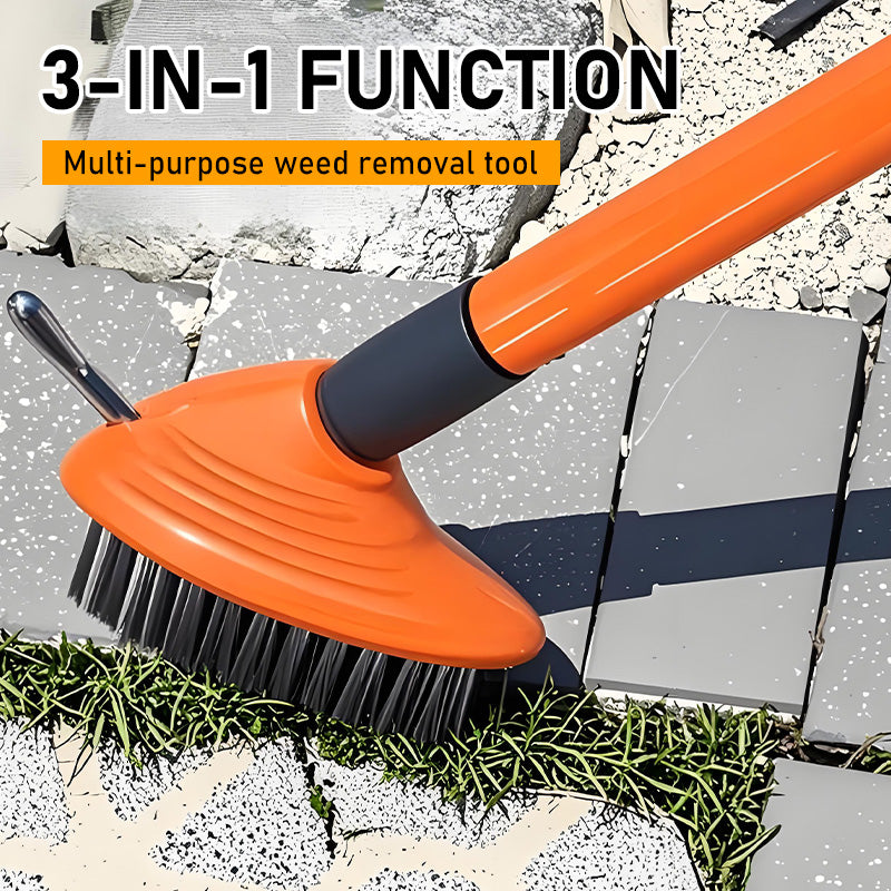 Pavercraft™ – 3-in-1 Weed & Moss Wire Brush with Extendable Pole + 50% OFF