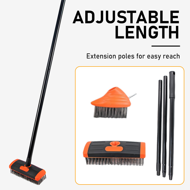 Pavercraft™ – 3-in-1 Weed & Moss Wire Brush with Extendable Pole + 50% OFF