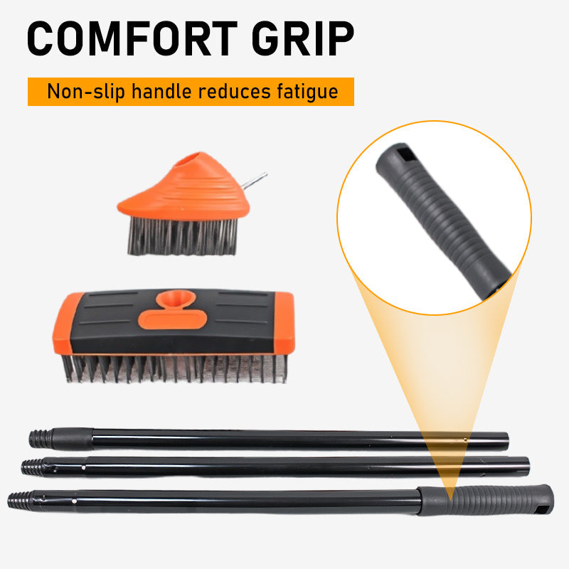 Pavercraft™ – 3-in-1 Weed & Moss Wire Brush with Extendable Pole + 50% OFF