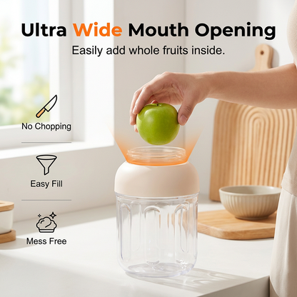 Frescato™ – Cordless Portable Blender with Digital Display & Dual Lid System + 50% OFF