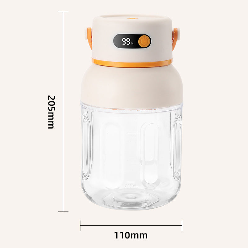 Frescato™ – Cordless Portable Blender with Digital Display & Dual Lid System + 50% OFF