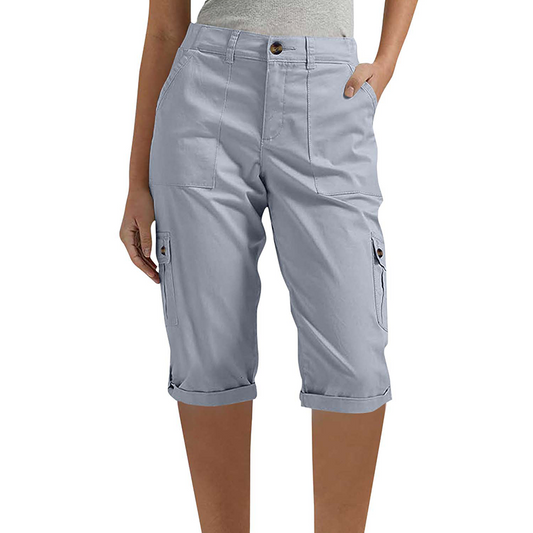 Driftease™ – Lightweight Cargo-Pocket Comfort Capri Pants + 50% OFF