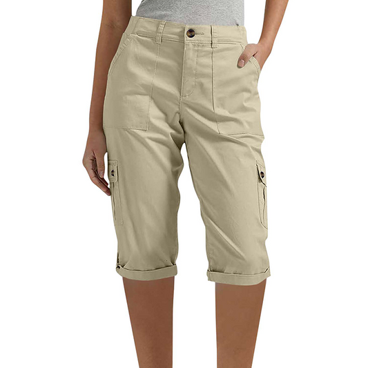 Driftease™ – Lightweight Cargo-Pocket Comfort Capri Pants + 50% OFF