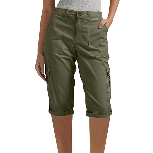 Driftease™ – Lightweight Cargo-Pocket Comfort Capri Pants + 50% OFF