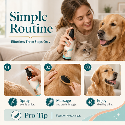 Brindlecove – Fine-Mist Detangling & Coat Softening Spray for Dogs & Cats + 50% OFF