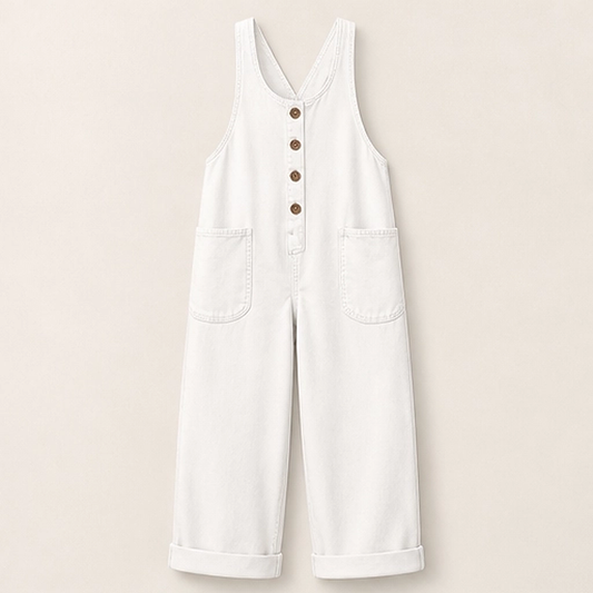 Sundrift – Relaxed Wide-Leg Sleeveless Jumpsuit with Pockets + 50% OFF